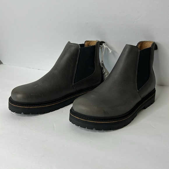 Birkenstock leather Stalon II grey ankle boots New size 39 - Picture 3 of 7